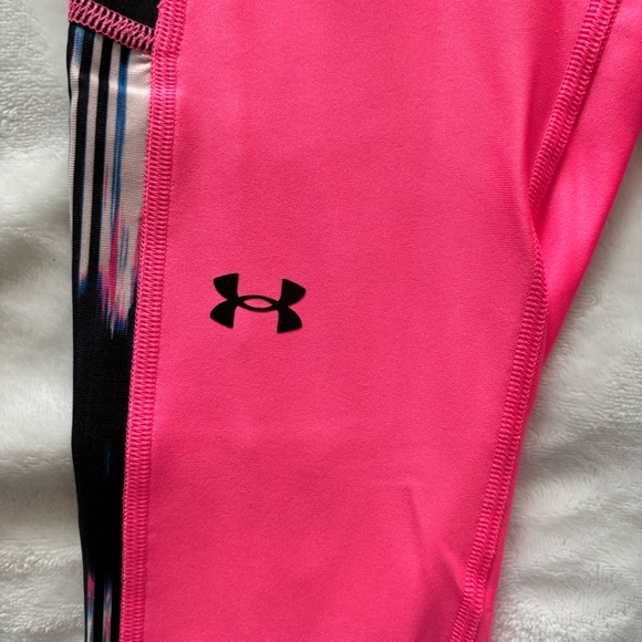 UNDER ARMOUR Compression High Rise Ankle Pink Legging--XS - Picture 6 of 15